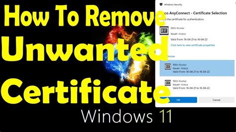 add delete certificates smart card windows 10|delete old certificates cac.